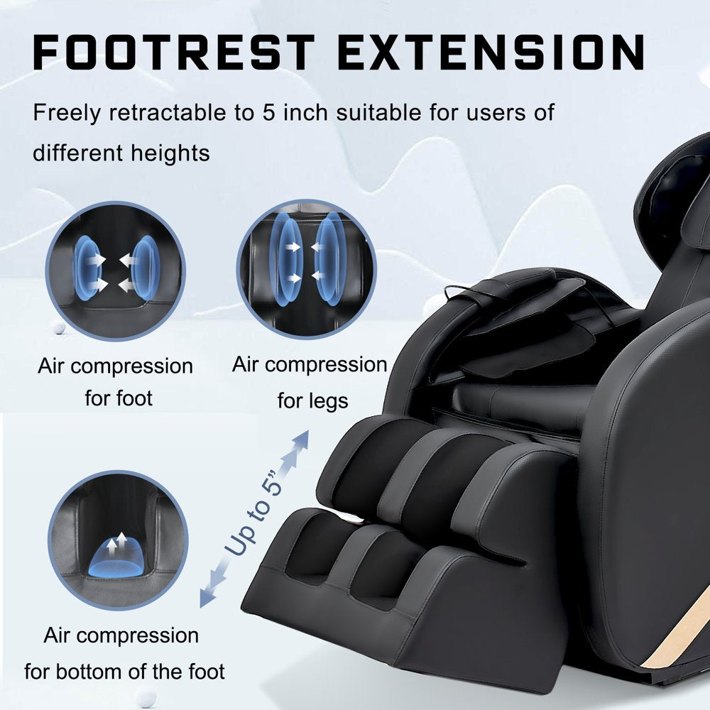Molylex 2023 Small Massage Chair with Zero Gravity, Full Body Massage Chair with Heating, Airbags - John Pierce Auto Care