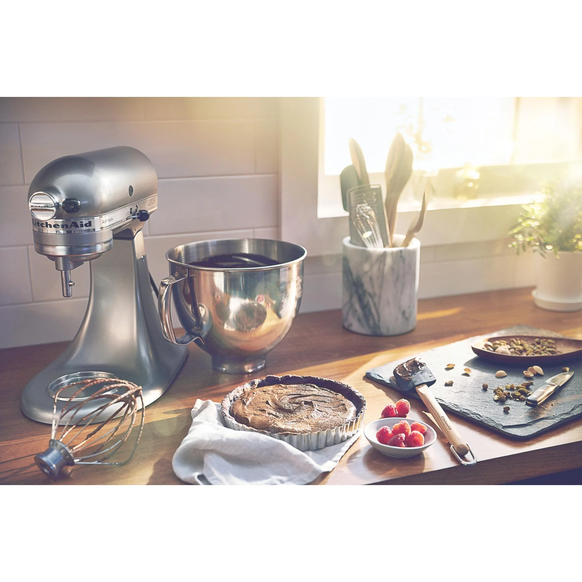 KitchenAid Artisan 5-Quart Stand Mixer, Silver - John Pierce Auto Care
