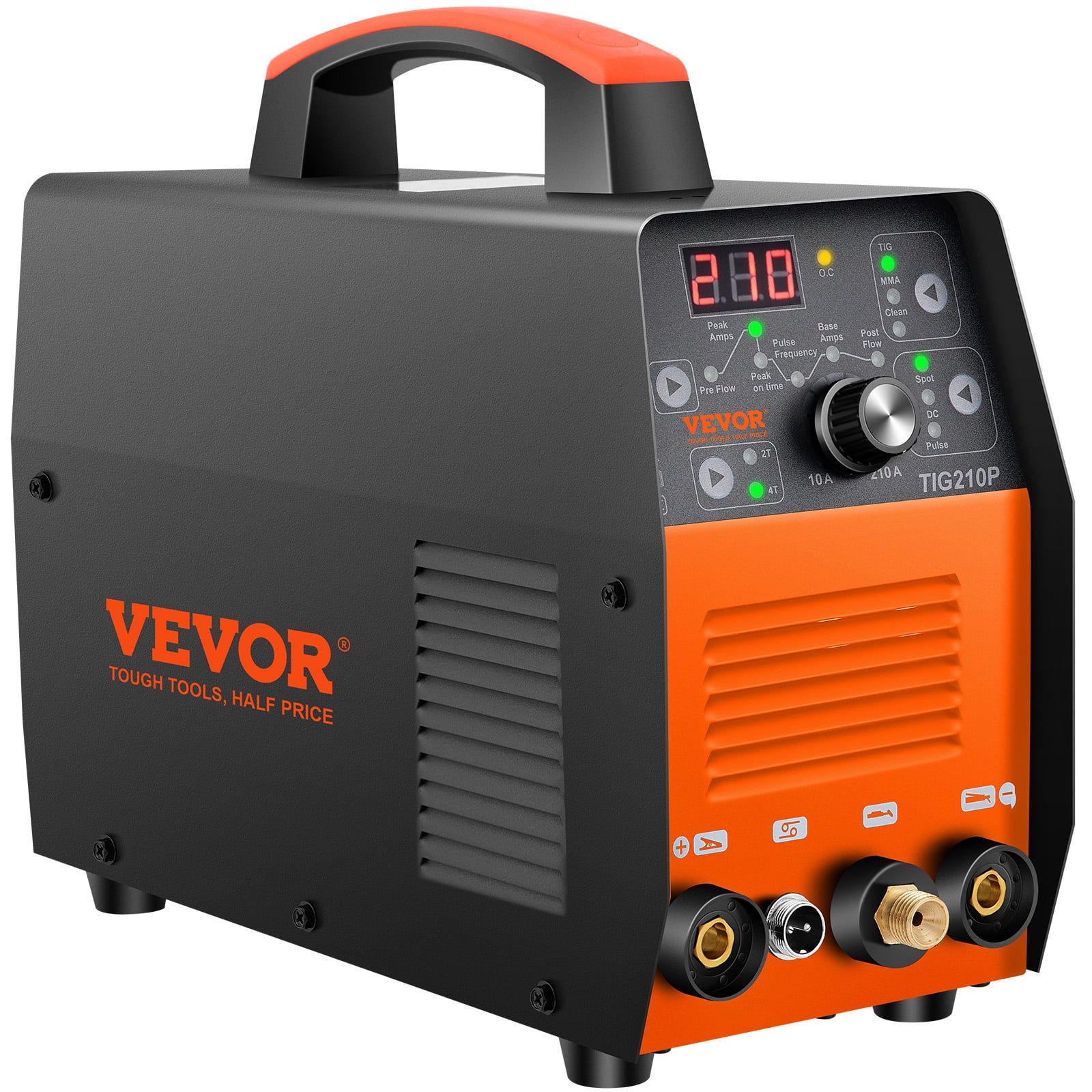 VEVOR 210Amp TIG Welder 110\/220V Dual Voltage HF TIG\/Stick\/Clean 3 in 1 Welder w\/ Pulse, IGBT Inverter \u0026amp; Torch, Digital Arc Welding Machine for Stainless Steel, Iron, Mild Steel, Copper, and Nickel - John Pierce Auto Care