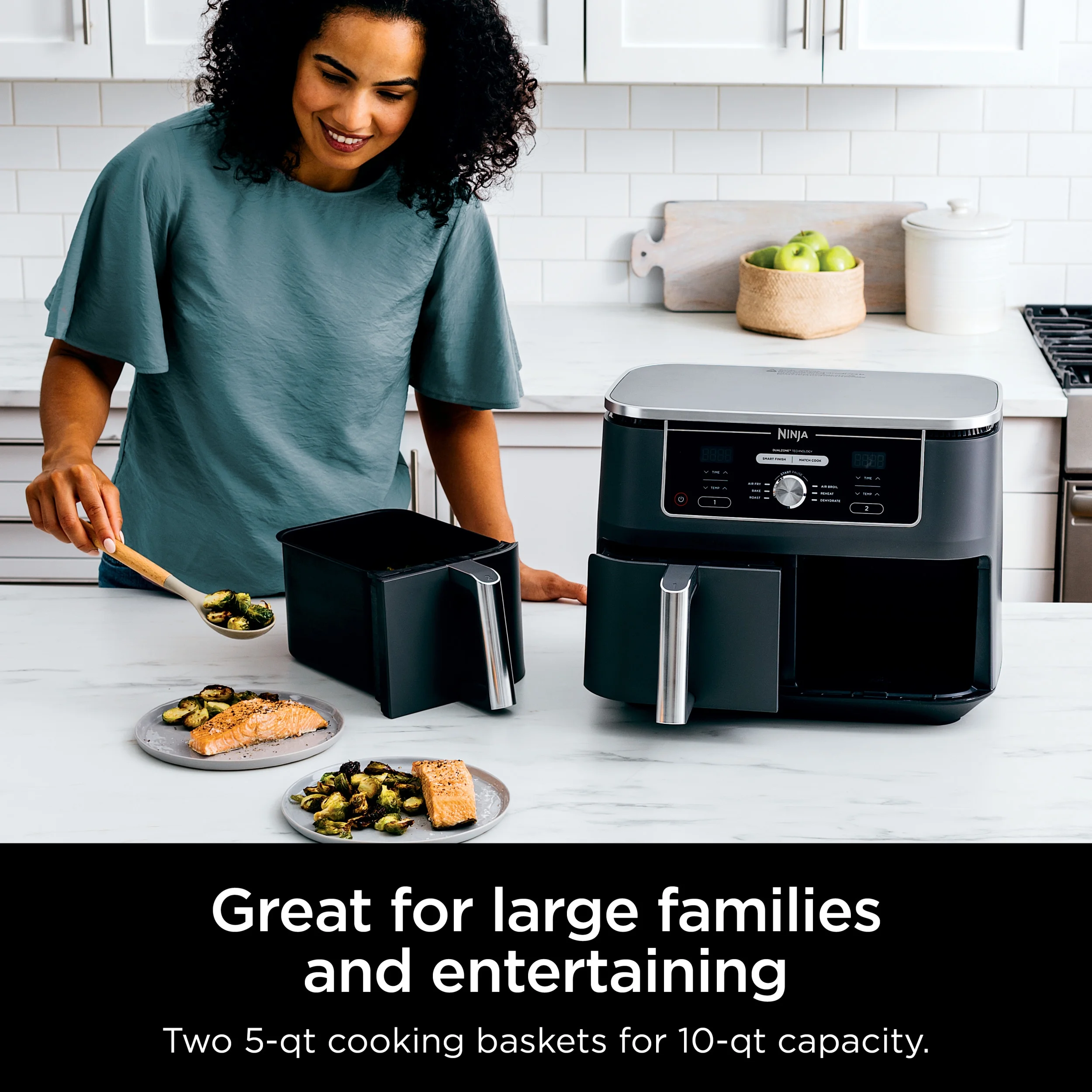 Ninja Foodi DZ401 10-Quart XL 2-Basket Air Fryer - John Pierce Auto Care