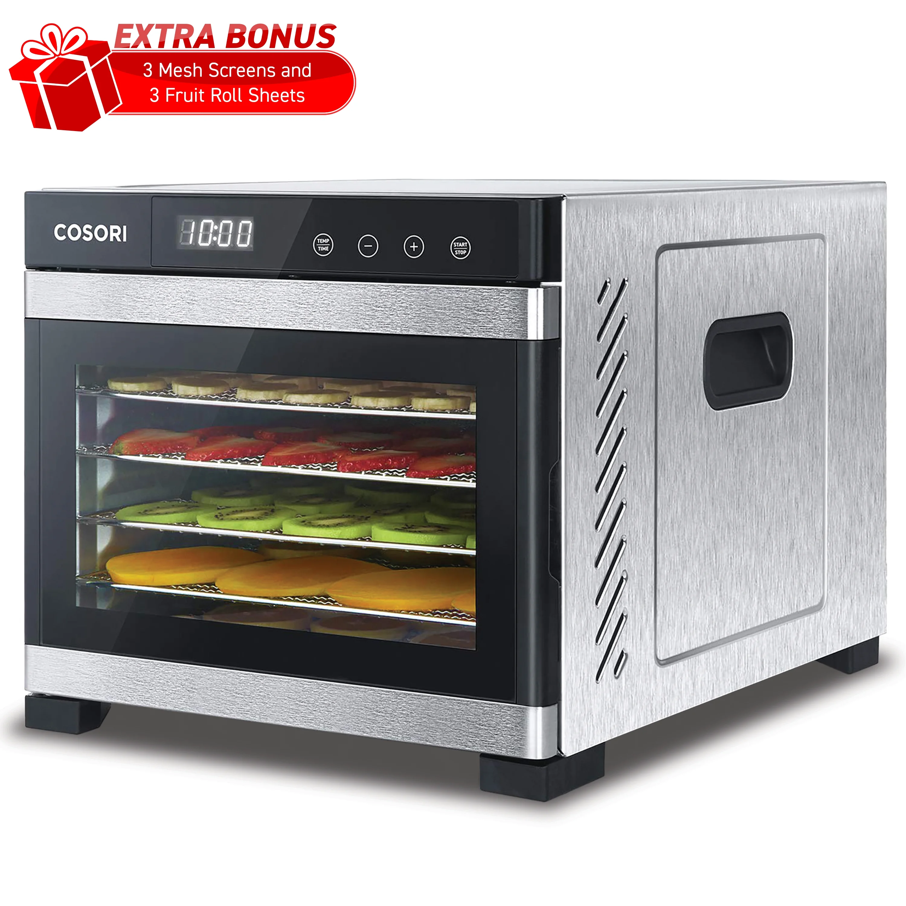 COSORI 6-Tray Stainless Steel Food Dehydrator, 600W - John Pierce Auto Care