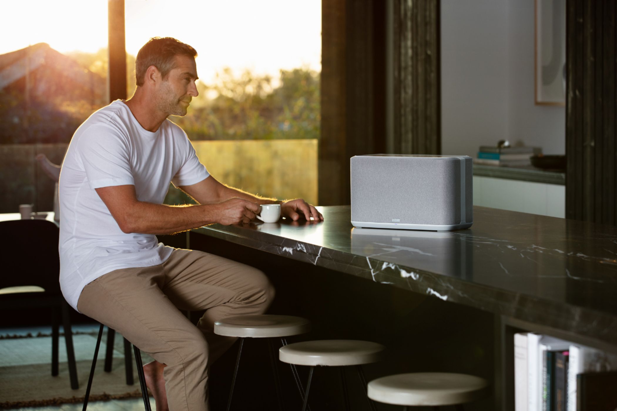 Denon Home 350 Wireless Speaker, White - John Pierce Auto Care