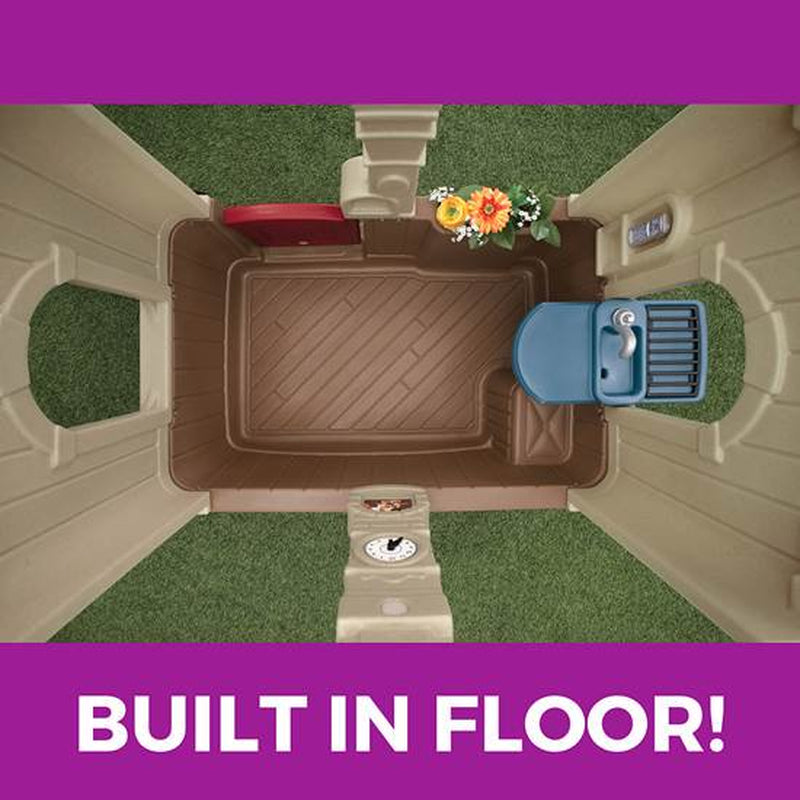 Neat \u0026amp; Tidy Cottage II Brown Playhouse Plastic Kids Outdoor Toy - John Pierce Auto Care
