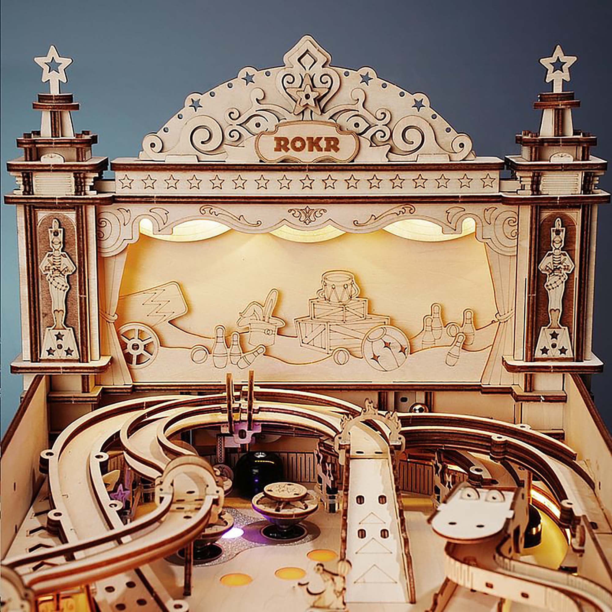 ROKR 3D Pinball Machine Wooden Puzzle - John Pierce Auto Care