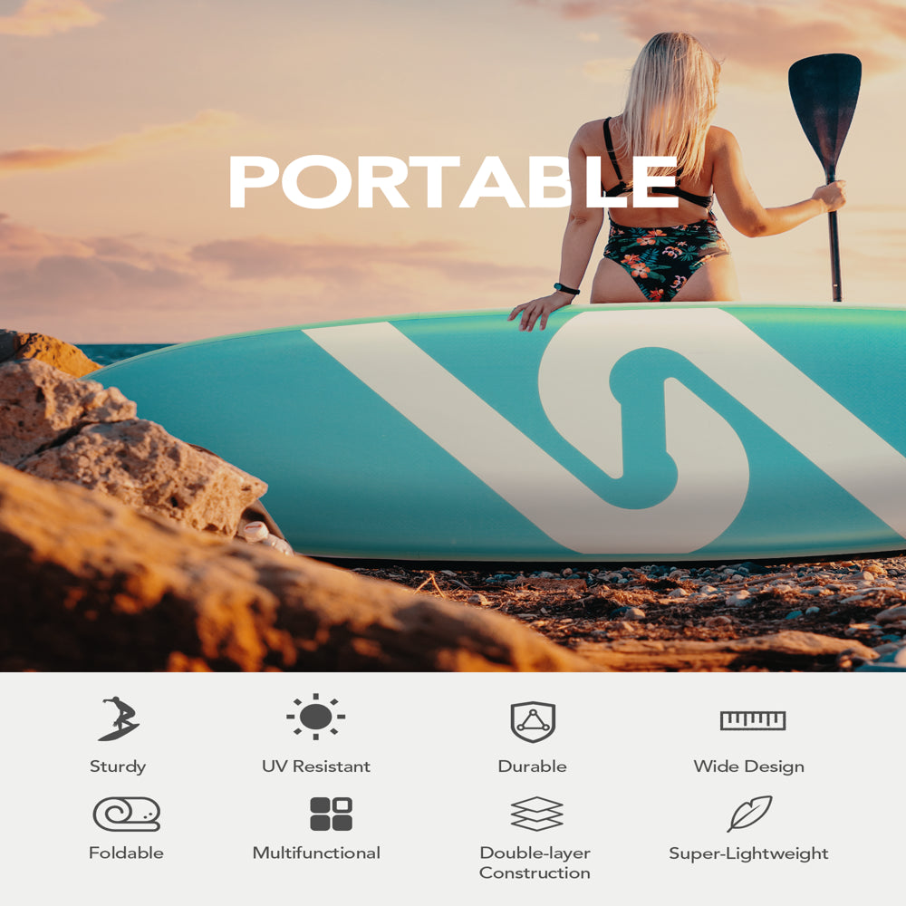 Marnur Inflatable Stand up Paddle Board SUP 6 In Thick - John Pierce Auto Care