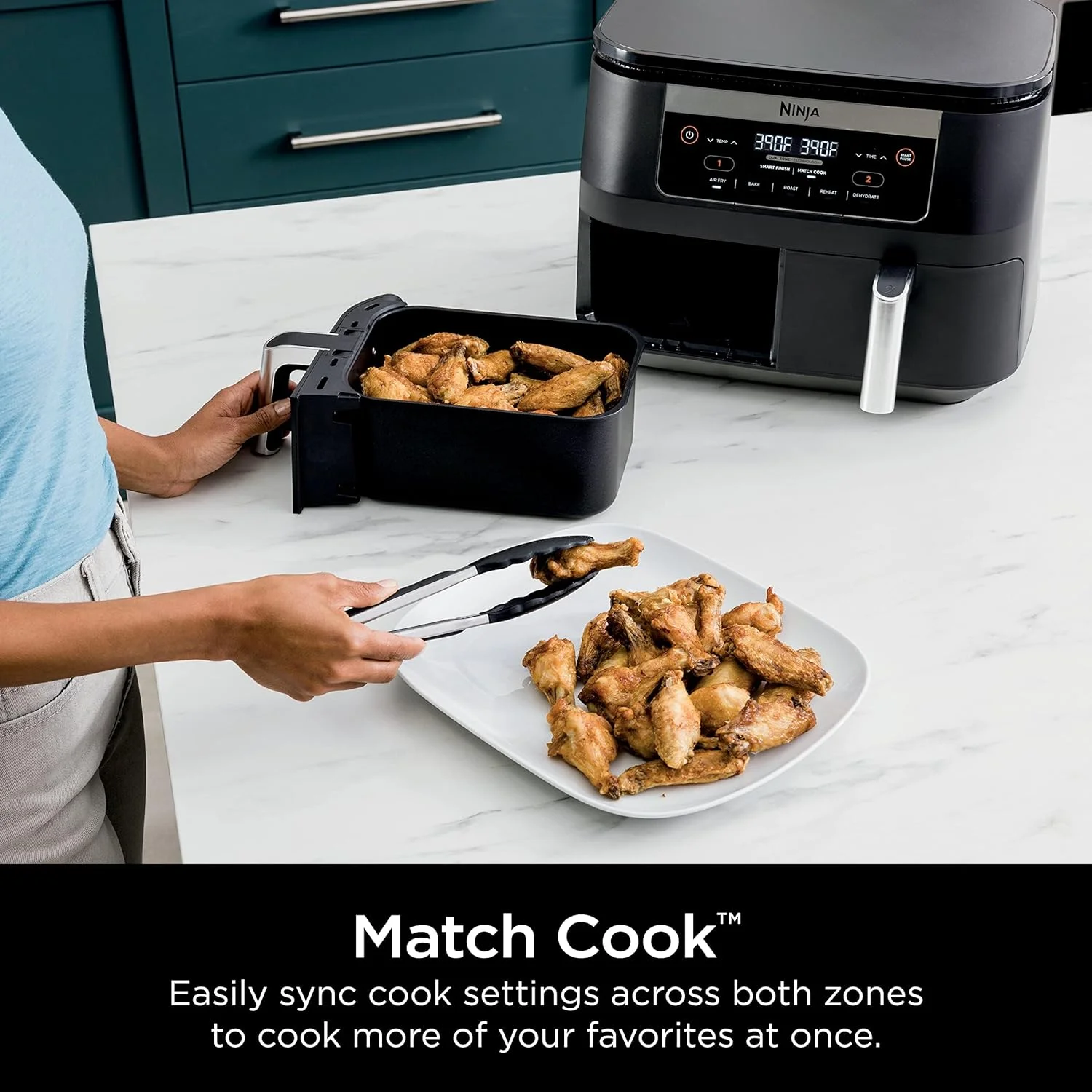 Ninja DZ090 Foodi 6-Quart 5-in-1 DualZone Air Fryer (Refurbished) - John Pierce Auto Care