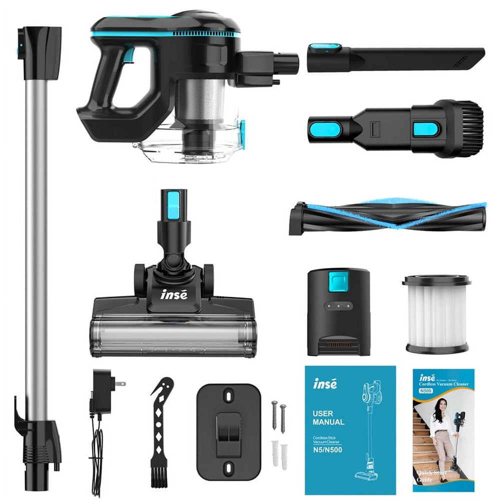 INSE Cordless Vacuum Cleaner, 6 in 1 Powerful Suction Lightweight Stick Vacuum - John Pierce Auto Care