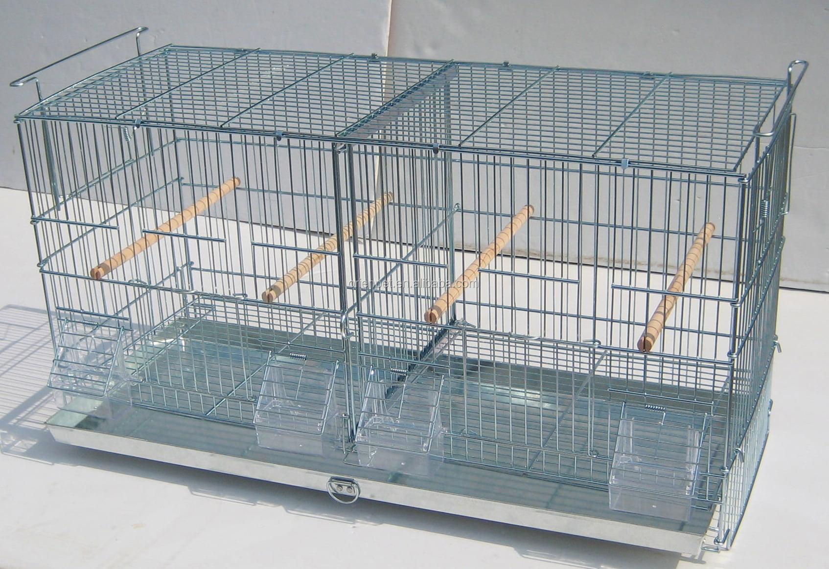 Large Galvanized Stack and Lock Bird Cage - John Pierce Auto Care