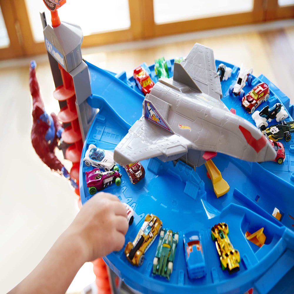 Hot Wheels Track Set with 4 1\u0026#58;64 Scale Toy Cars, Super Ultimate Garage, Over 3 Feet Tall - John Pierce Auto Care