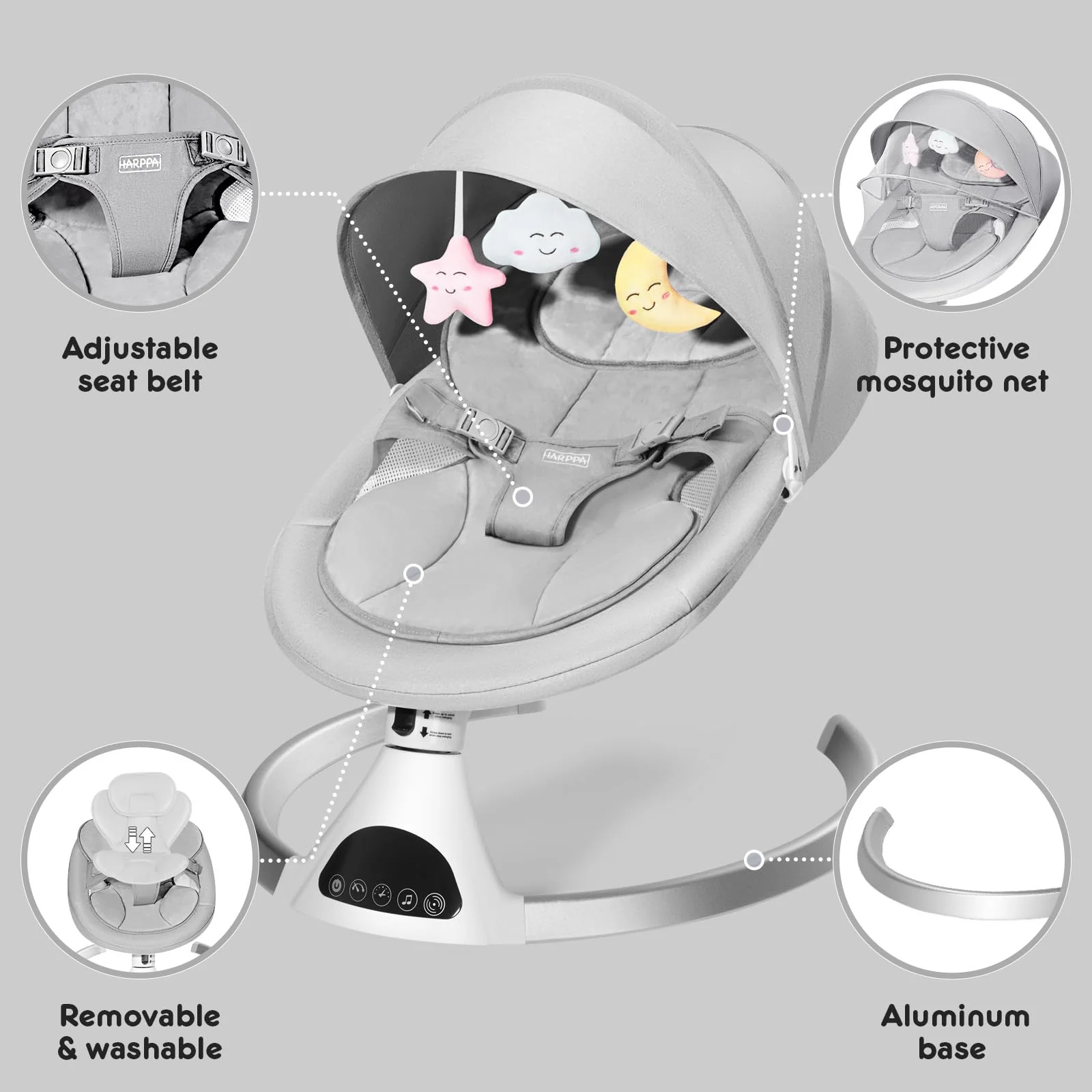 HARPPA Electric Baby Swing - John Pierce Auto Care