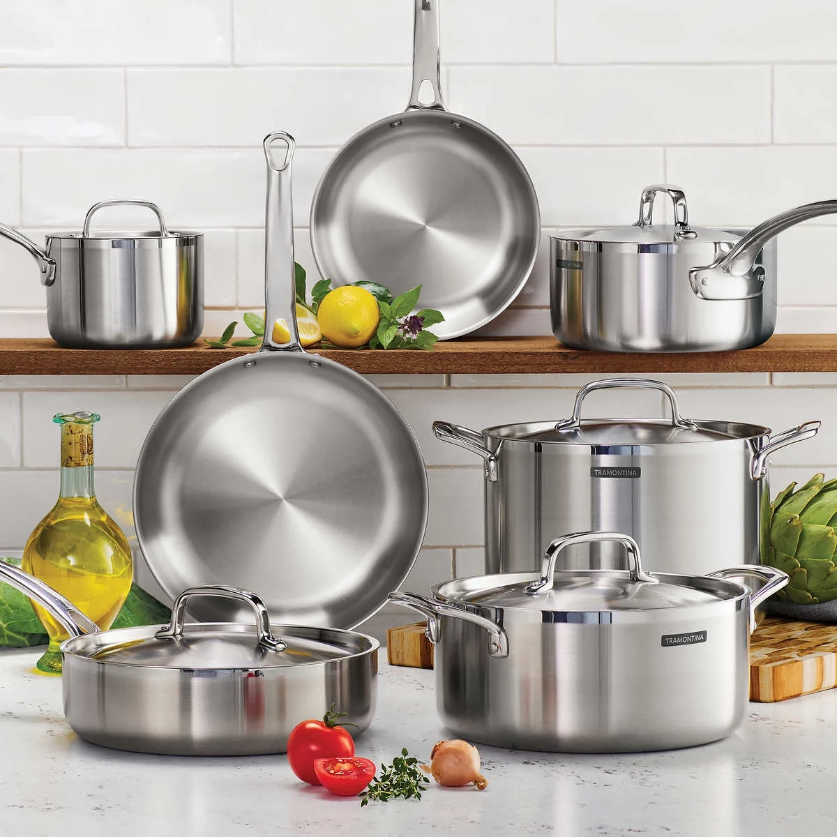 Tramontina 12-Piece Tri-Ply Clad Cookware Set - John Pierce Auto Care