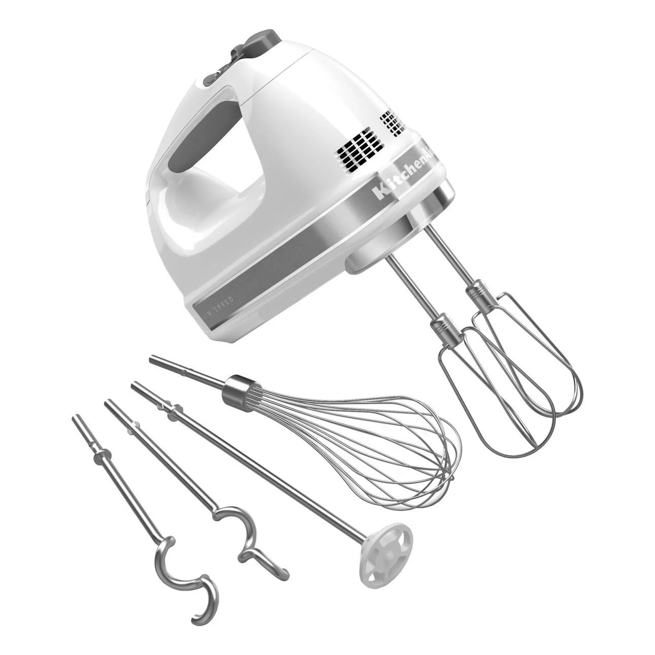 KitchenAid 9-Speed Hand Mixer, White - John Pierce Auto Care