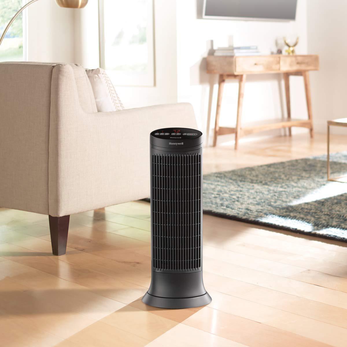 Digital Tower Heater, 750 �C 1500 W, 10 1\/8��� X 8��� X 23 1\/4���, Black - John Pierce Auto Care