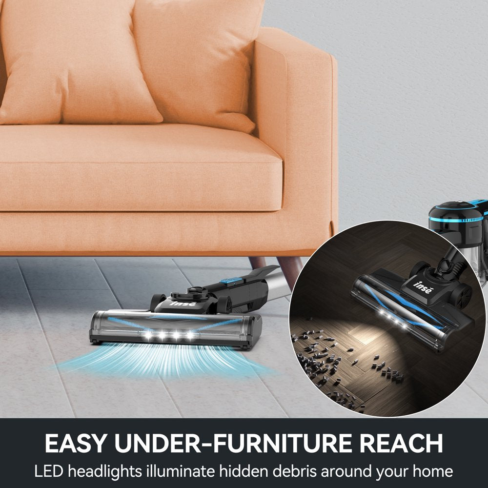 INSE Cordless Vacuum Cleaner, 6 in 1 Powerful Suction Lightweight Stick Vacuum - John Pierce Auto Care