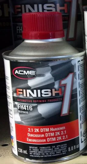 Finsh 1 2 K HS Urethane Primer DTM Prime Hardener only FH416 8oz - John Pierce Auto Care