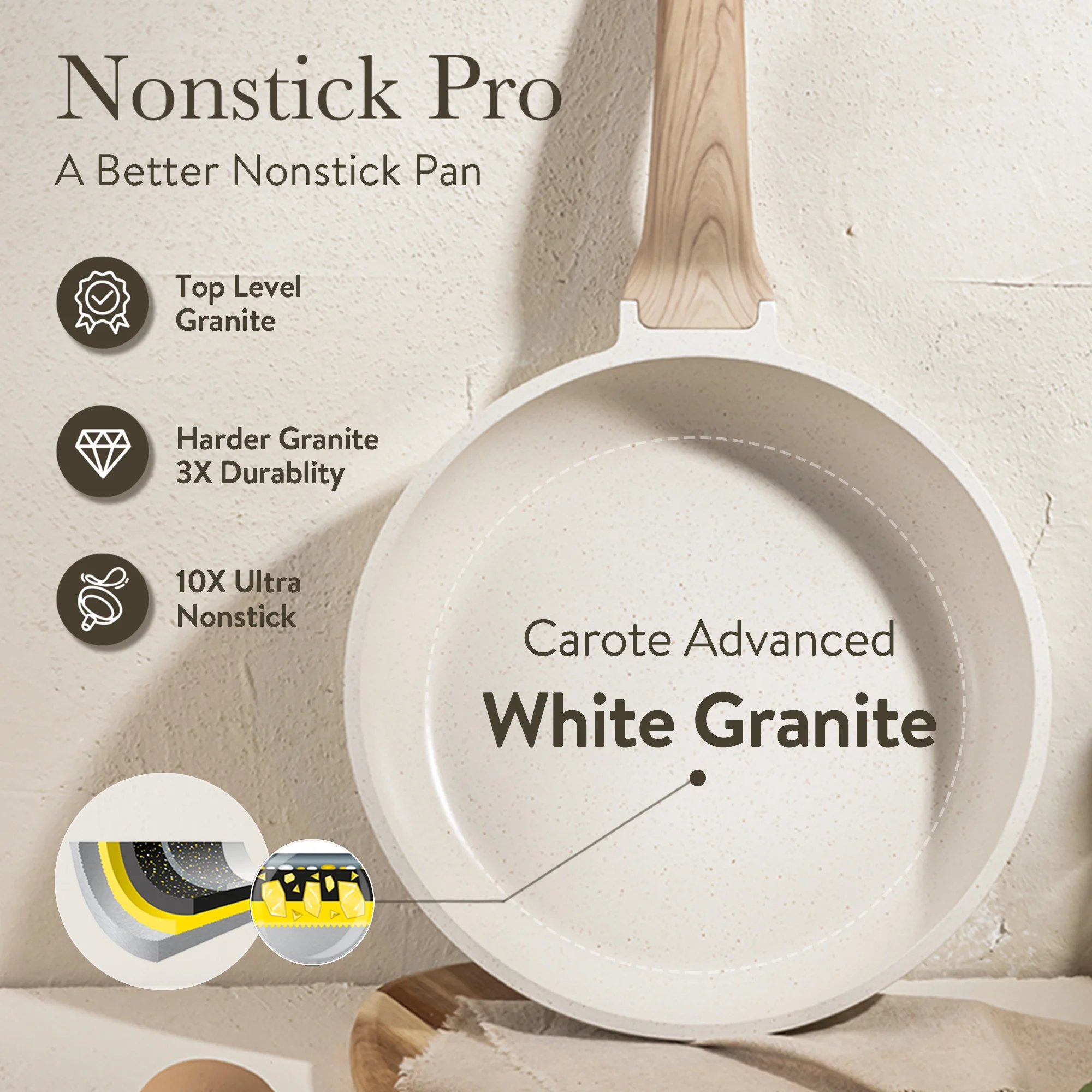 Carote 17-Piece Nonstick Granite Kitchen Cookware Set - John Pierce Auto Care