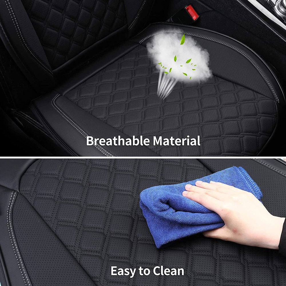 Coverado Front Seat Covers, Waterproof Leatheratte Car Seat Protector 2 Pieces - John Pierce Auto Care