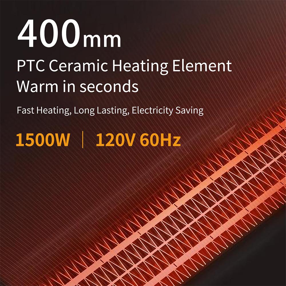 Portable heating tower instant space heater overheat protection white - John Pierce Auto Care