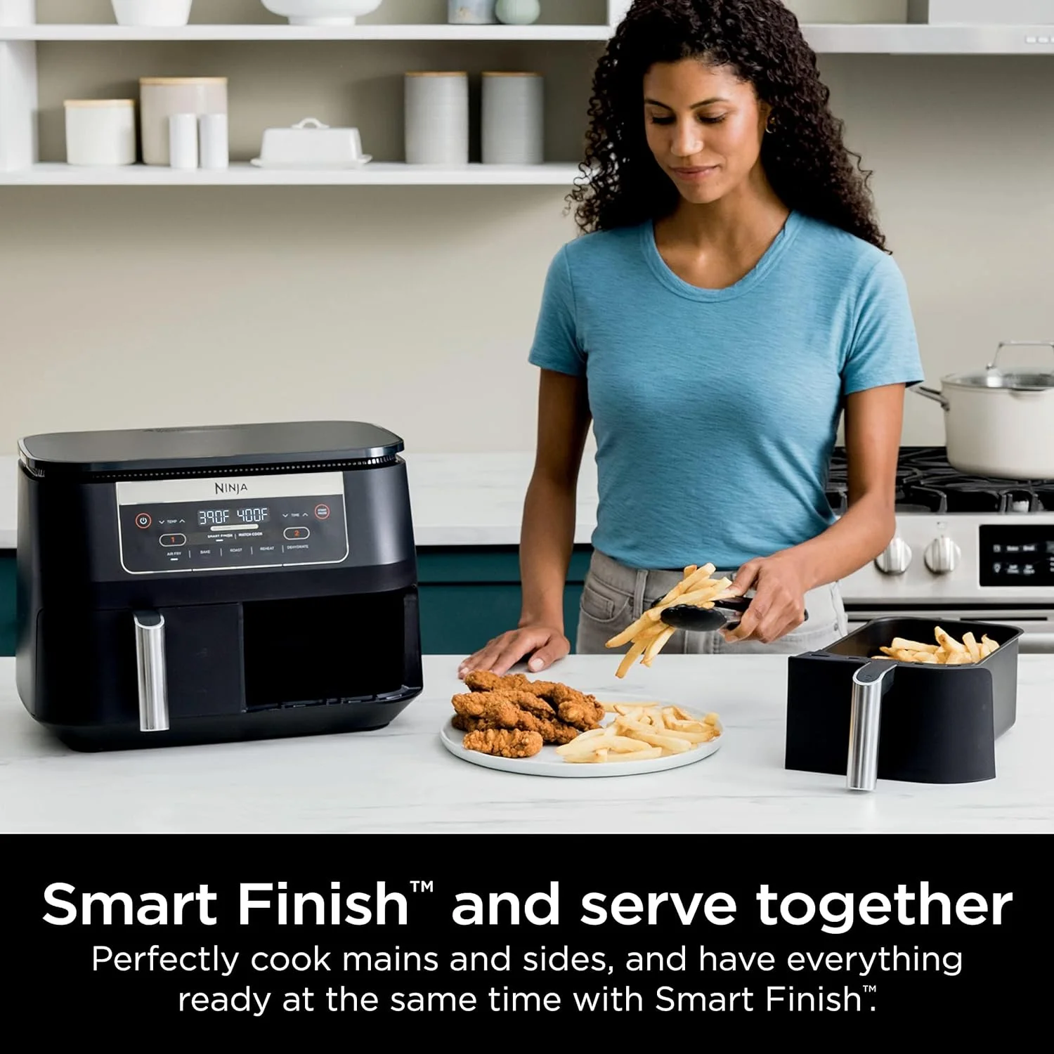 Ninja DZ090 Foodi 6-Quart 5-in-1 DualZone Air Fryer (Refurbished) - John Pierce Auto Care