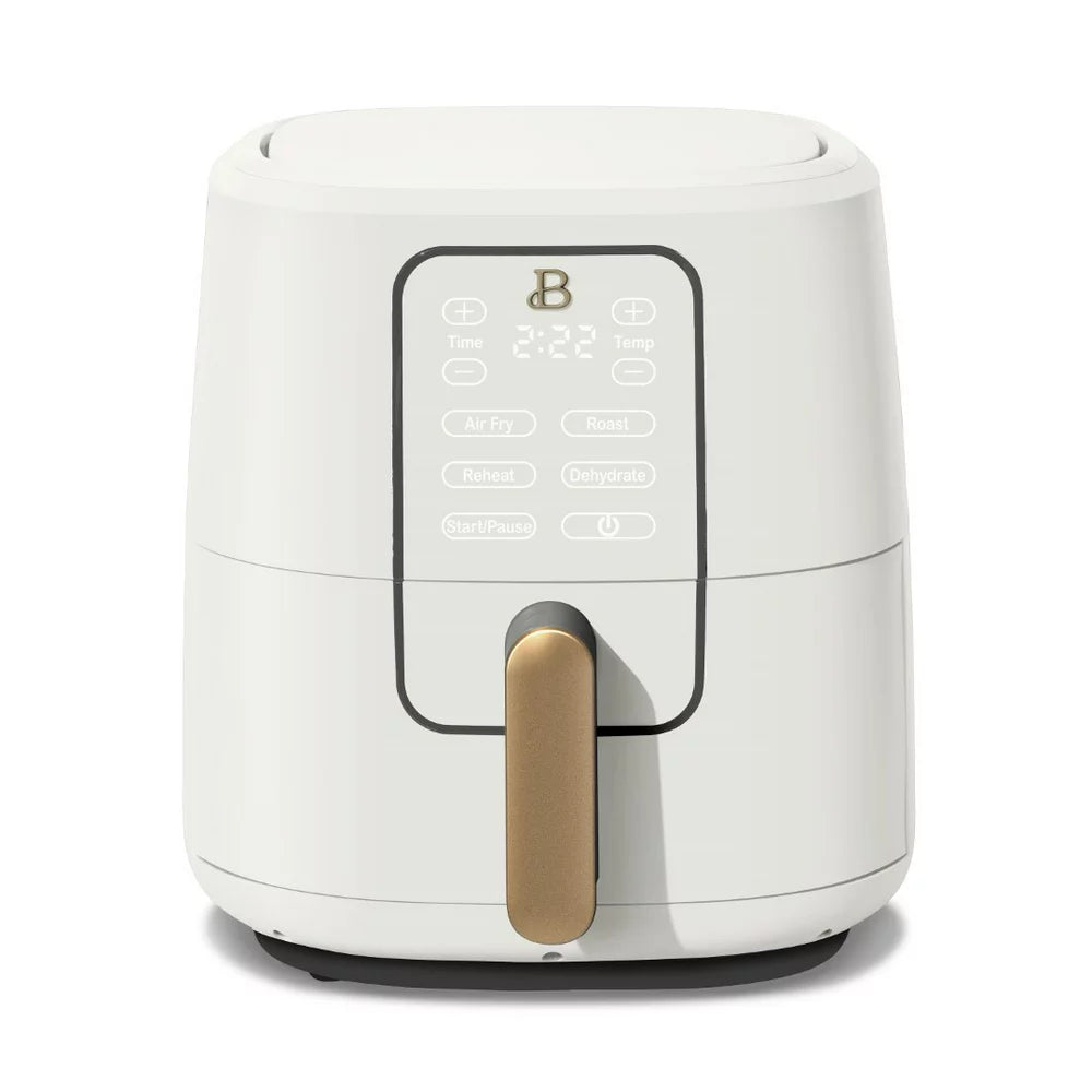 Beautiful 6 Quart Air Fryer with Turbocrisp Technology and Touch Activated Display, White Icing by Drew Barrymore - John Pierce Auto Care