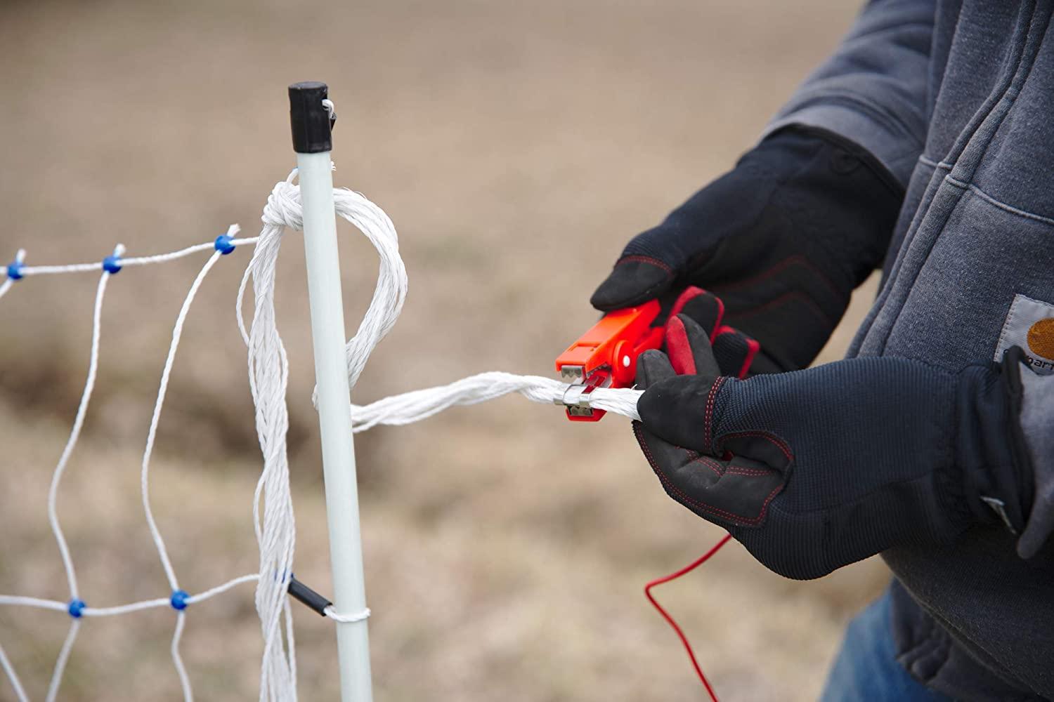 Starkline Electric Poultry Netting Kit �C AC Energizer (48��� x164�� White\/Blue Poultry Netting) (12\/48\/3) All in One Electric Fence Kit for Backyards, Homesteads, Ranches or Farms - John Pierce Auto Care