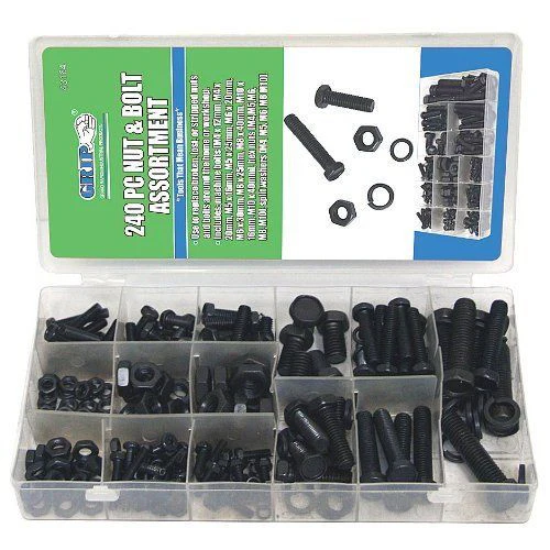 240pc GRIP Metric Nuts & Bolts Assortment - John Pierce Auto Care