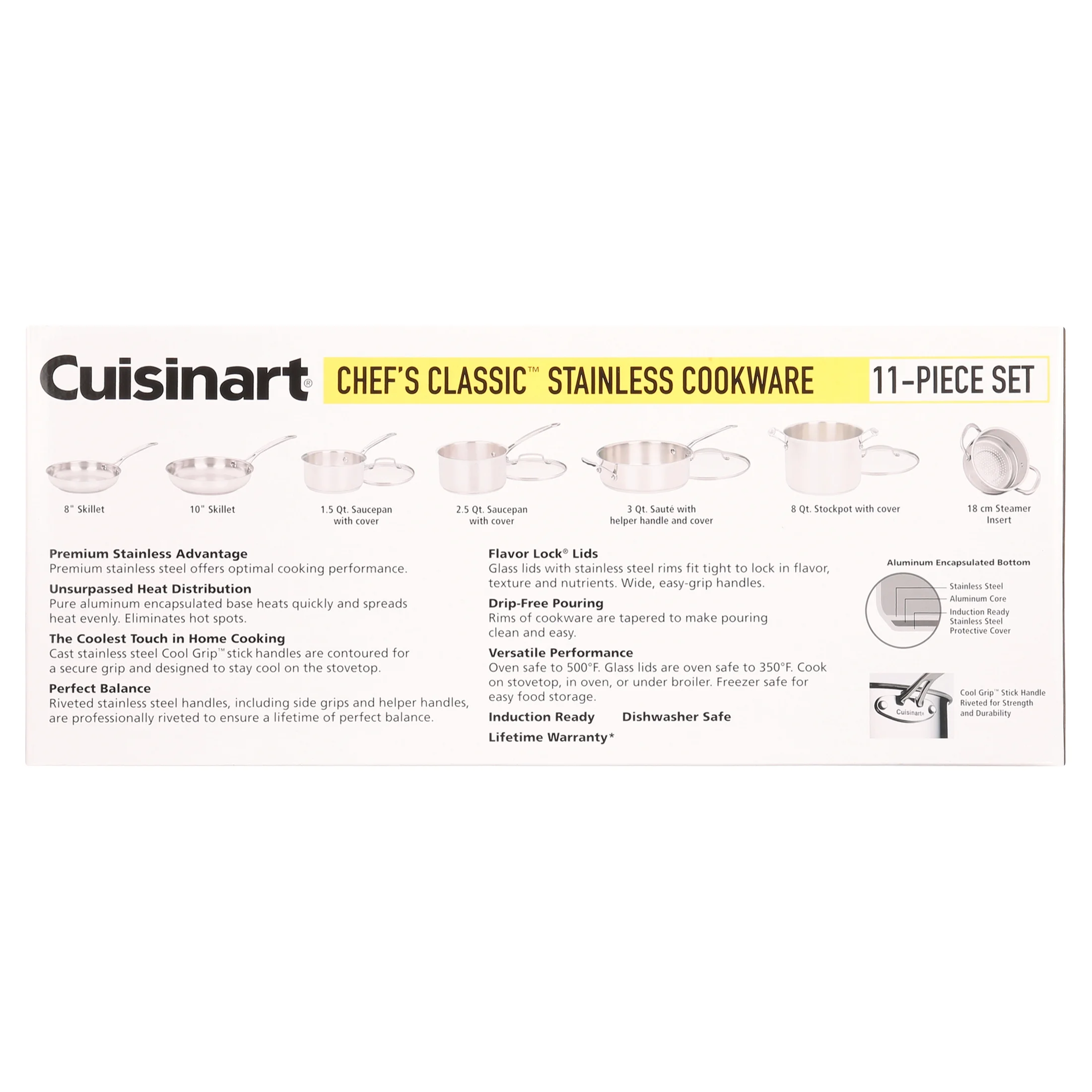 Cuisinart Chef's Classic 11-Piece Cookware Set - John Pierce Auto Care