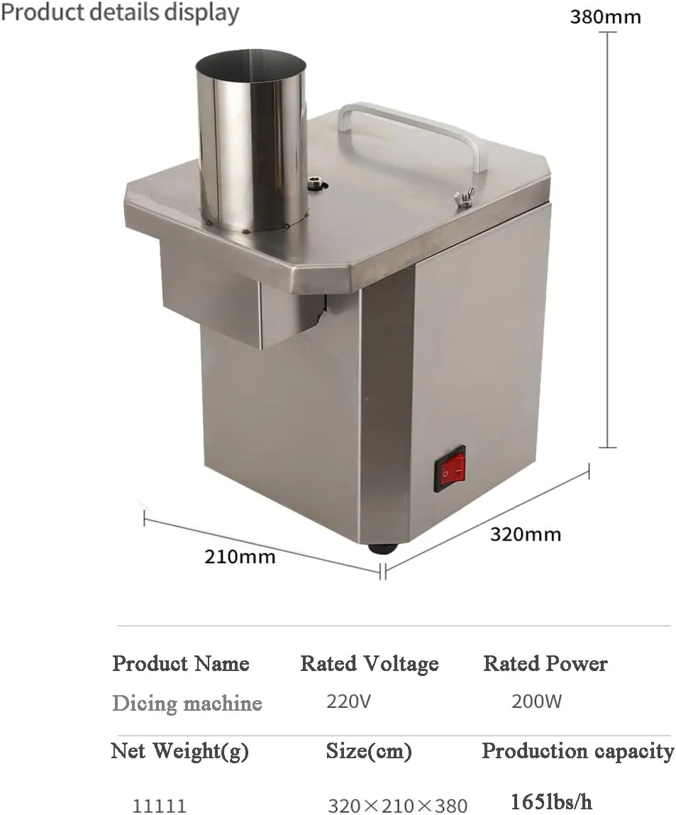 Commercial vegetable cutter Electric fruit cutter, 110V stainless steel automatic fruit and vegetable cutter - John Pierce Auto Care