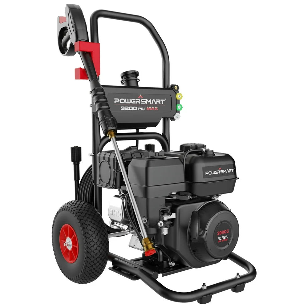 PowerSmart 3200PSI Gas Pressure Washer with 5 Nozzles \u0026amp; Soap Tank - John Pierce Auto Care