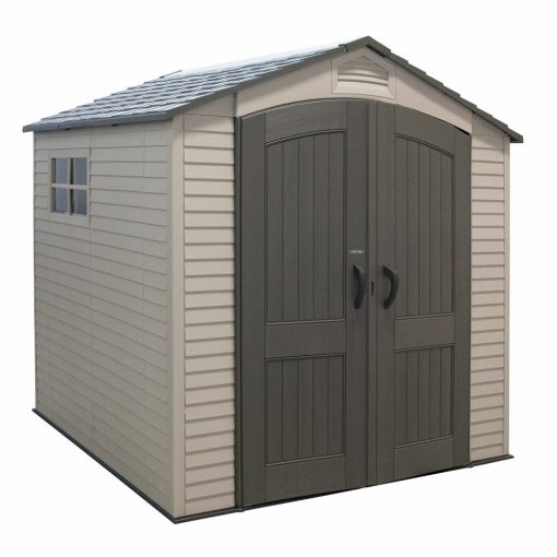 7 ft. W x 7 ft. D Plastic Storage Shed - John Pierce Auto Care