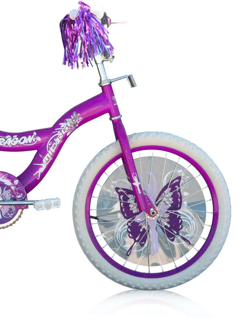 PlayWorld 20\u0026quot; BMX S Type Frame Bicycle Coaster Brake One Piece Crank Purple Rims White Tire Kid\u0026#039;s Bike   Purple - John Pierce Auto Care