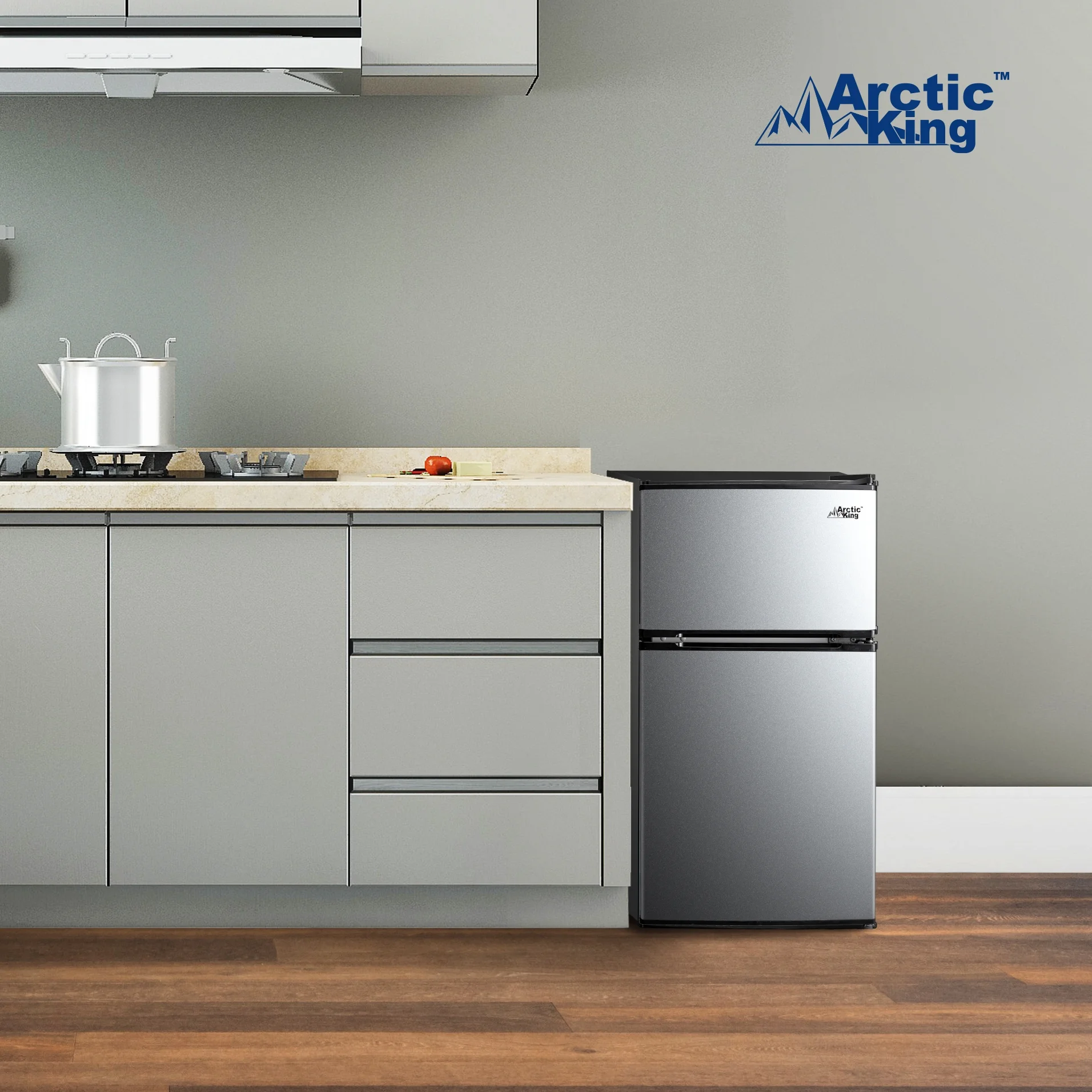 Arctic King 3.2 Cu. Ft. Mini Fridge, Stainless - John Pierce Auto Care