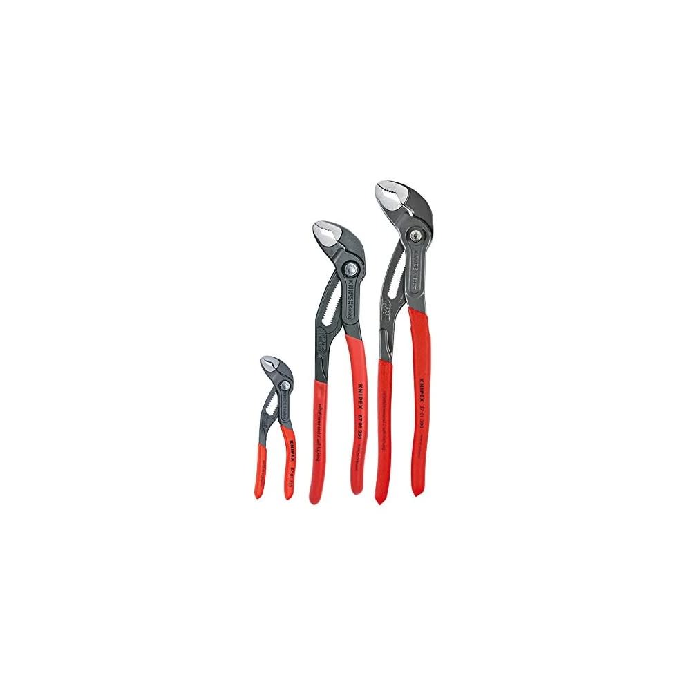 Knipex Cobra 3-Piece Pliers Set with Pouch - John Pierce Auto Care