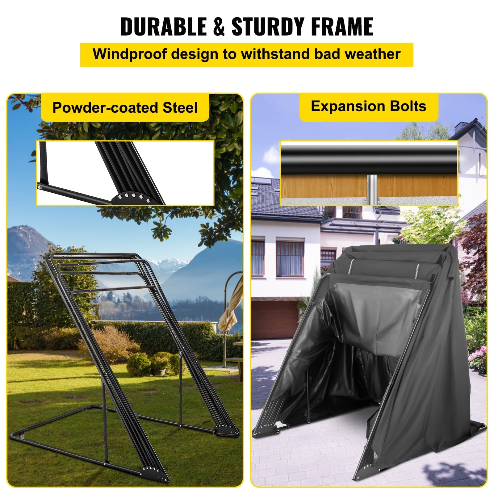 VEVOR Heavy Duty Motorcycle Storage Garage - John Pierce Auto Care