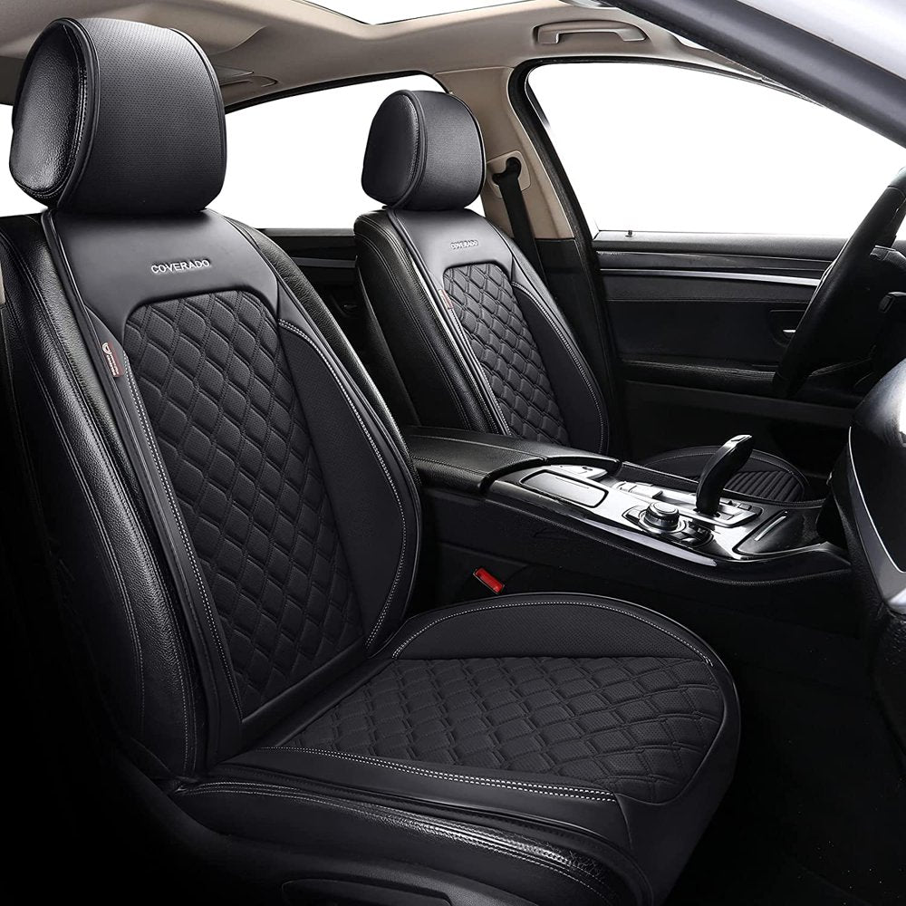 Coverado Front Seat Covers, Waterproof Leatheratte Car Seat Protector 2 Pieces - John Pierce Auto Care