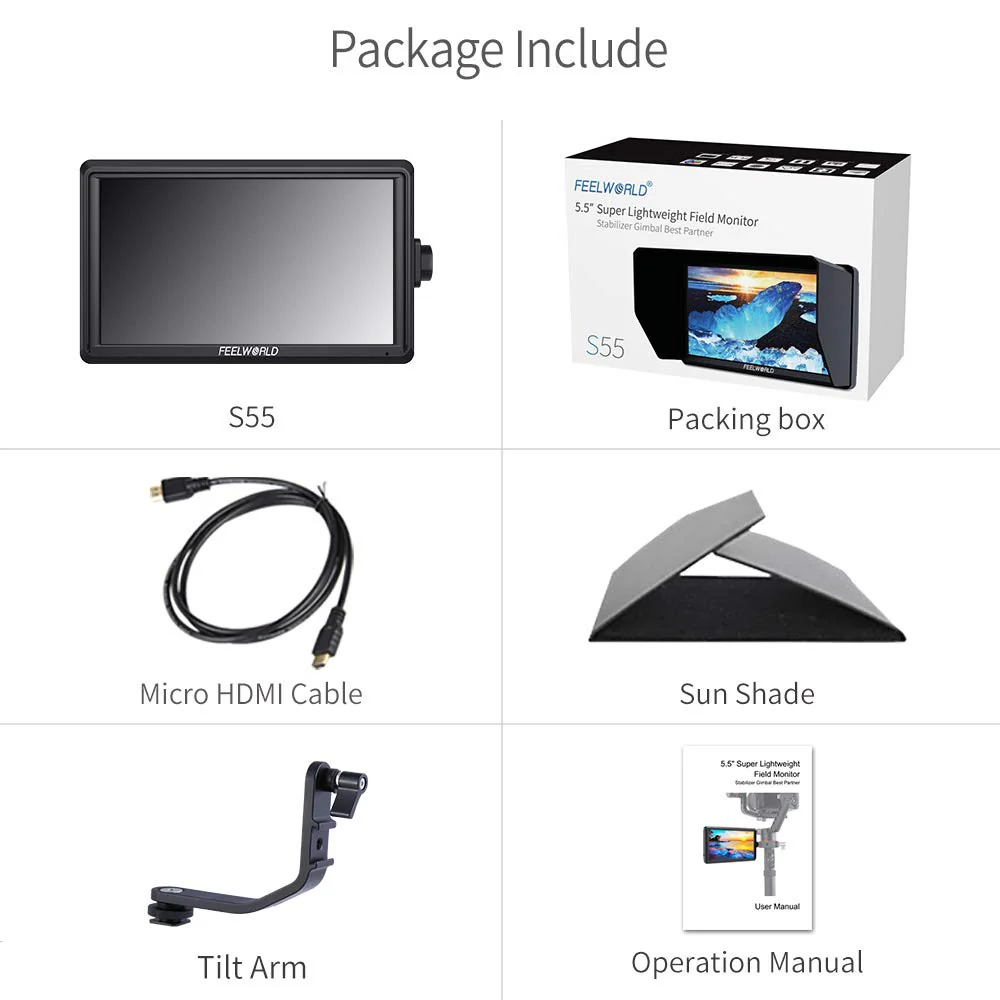 FEELWORLD S55 5.5-inch DSLR Field Monitor - John Pierce Auto Care
