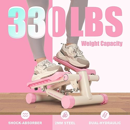 FLYBIRD Stepper for Exercise, Portable Stair Stepper with Resistance Bands for Full Body Workout - John Pierce Auto Care