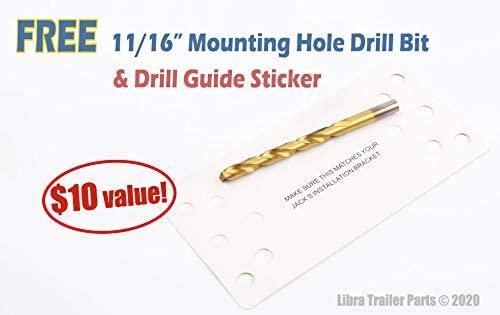 Set 4 Libra 24��� 6000lbs RV Trailer Stabilizer Leveling Scissor Jacks w\/ Dual Power Drill sockets \u0026amp; mounting Hardware Set - John Pierce Auto Care