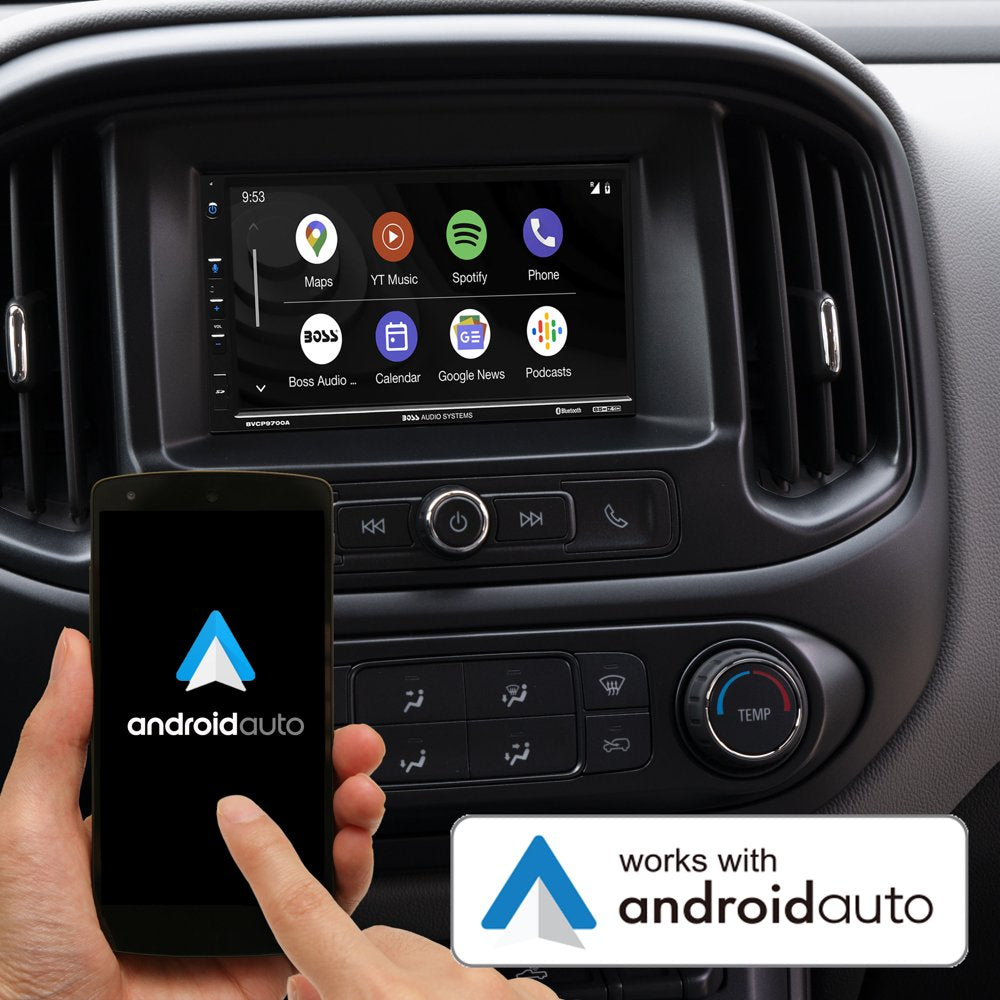 BOSS 2 Din Apple Carplay Android Auto Car Stereo System - John Pierce Auto Care