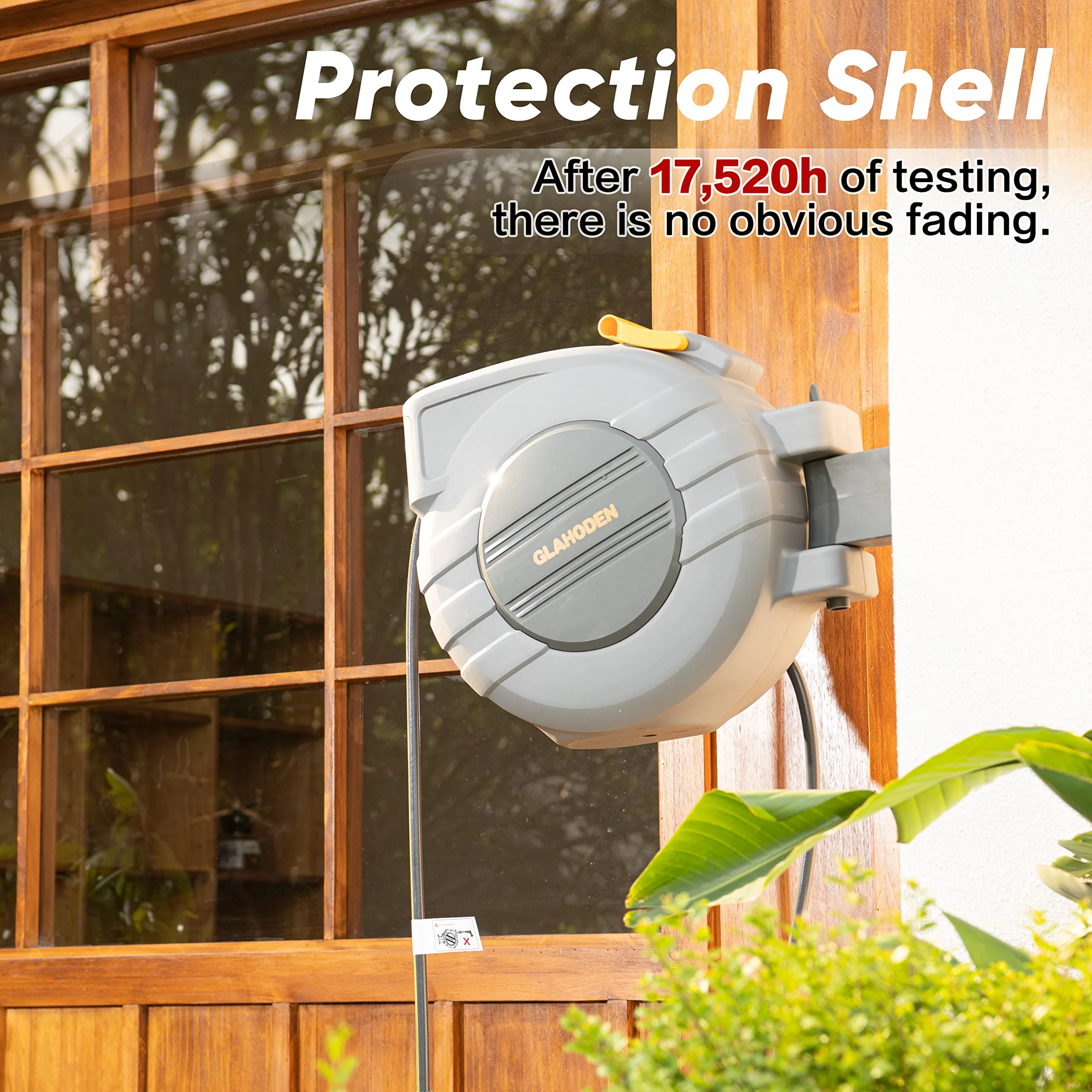 GLAHODEN Retractable Garden Hose Reel - John Pierce Auto Care