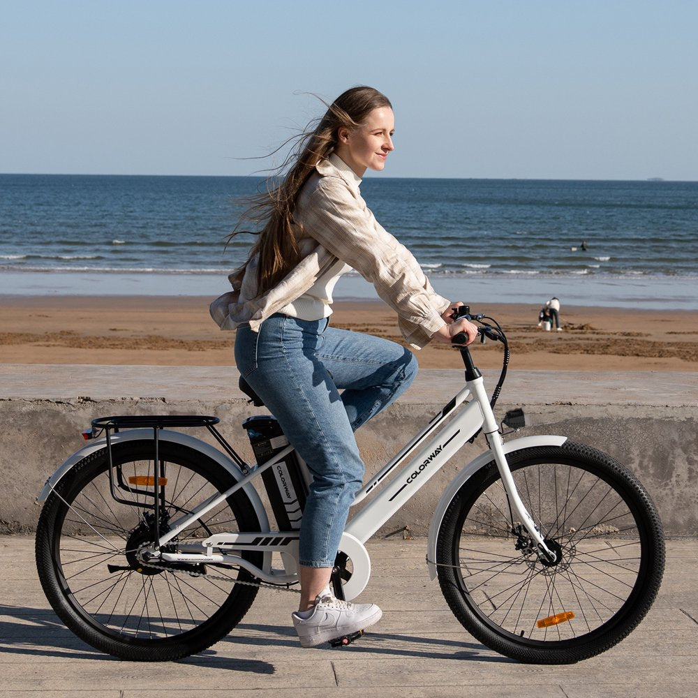 COLORWAY 26\u0026quot; Electric Bike for Woman, 500W Powerful Motor, 36V 12AH Removable Battery - John Pierce Auto Care