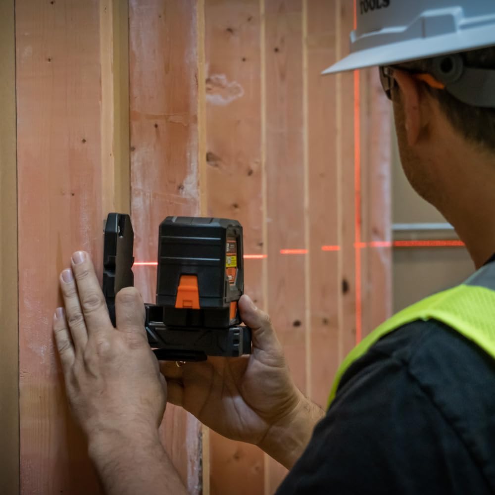 Klein Tools 93LCLS Laser Level, Self Leveling, Cross Line Level with Plumb Spot and Magnetic Mounting Clamp - John Pierce Auto Care