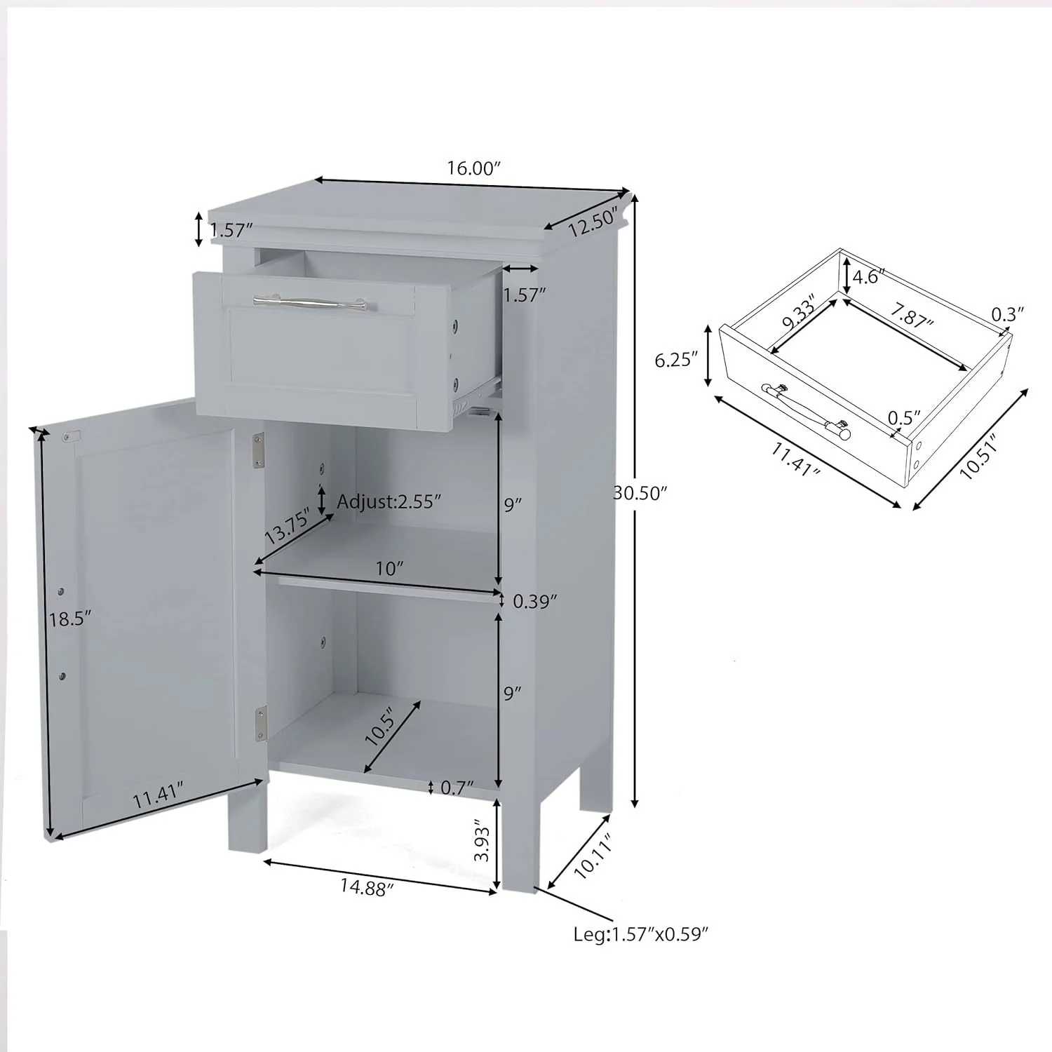 Upgrade Your Living Space with Elegant and Stylish Modern White Wooden Bathroom Storage Shelf Unit for Home and Office Use Ideal Space Saving Freestanding Tall Cupboard Cabinet with Door - John Pierce Auto Care