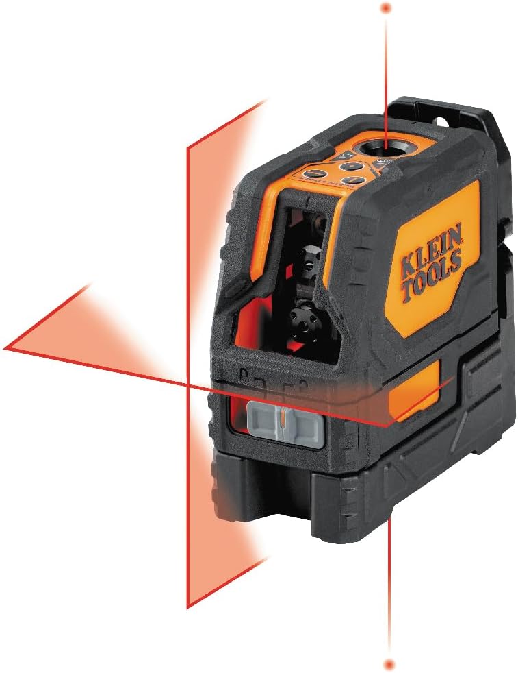 Klein Tools 93LCLS Laser Level, Self Leveling, Cross Line Level with Plumb Spot and Magnetic Mounting Clamp - John Pierce Auto Care
