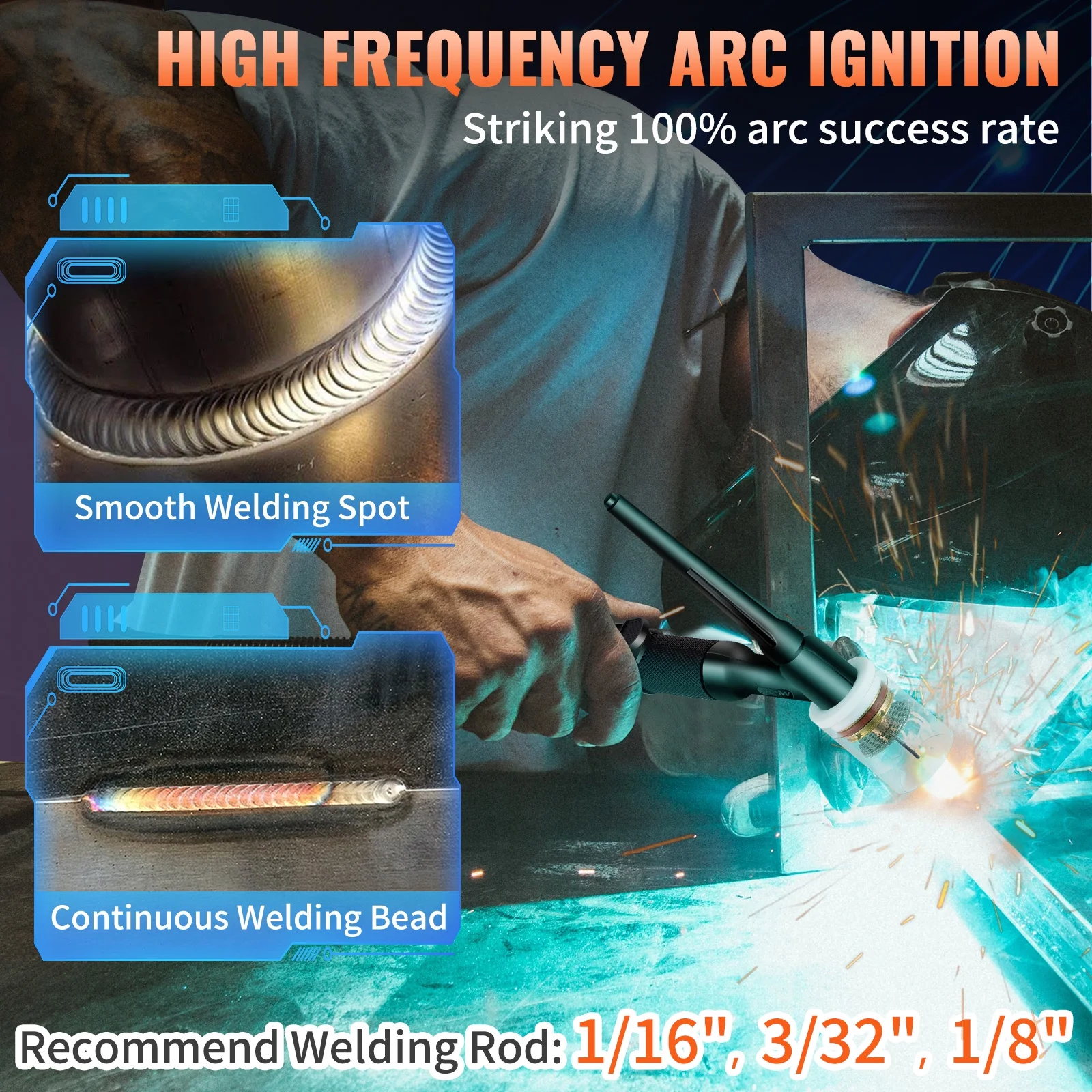 VEVOR 210Amp TIG Welder 110\/220V Dual Voltage HF TIG\/Stick\/Clean 3 in 1 Welder w\/ Pulse, IGBT Inverter \u0026amp; Torch, Digital Arc Welding Machine for Stainless Steel, Iron, Mild Steel, Copper, and Nickel - John Pierce Auto Care