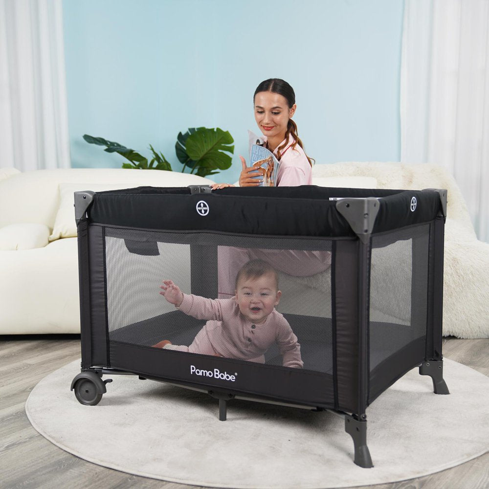 Pamo Babe Unisex Nursery Center Playard with Bassinet \u0026amp; Changing Table - John Pierce Auto Care