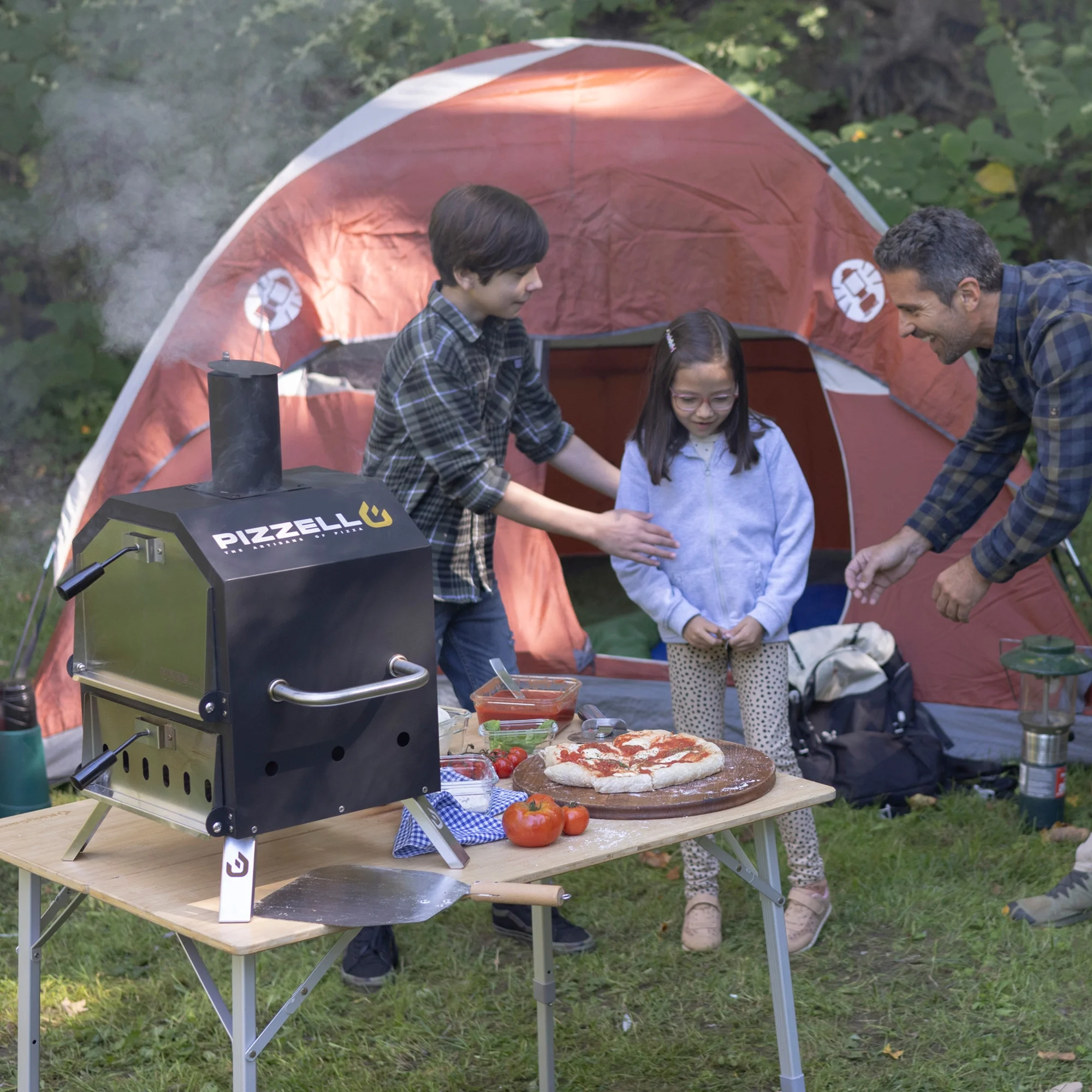 Outdoor Wood-Burning 2-Pizza Capacity Pizza Oven with Peel - John Pierce Auto Care