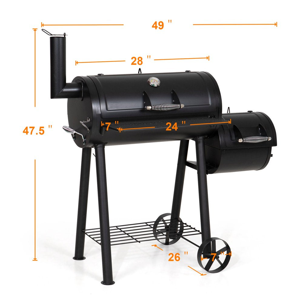 Sophia \u0026amp; William Portable BBQ Charcoal Grill with Offset Smoker - John Pierce Auto Care