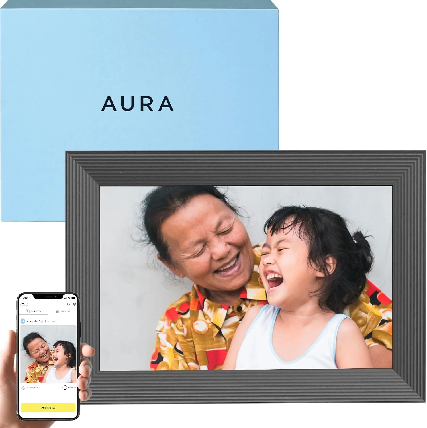 Aura Carver 10.1-inch WiFi Digital Picture Frame - John Pierce Auto Care