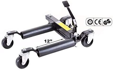 Stark Set of (4) Wheel Dolly Car Skates Vehicle Positioning Hydraulic Tire Jack Truck Rv Trailer Pick Up Dolly Ratcheting Foot Pedal, 1500LBS - John Pierce Auto Care